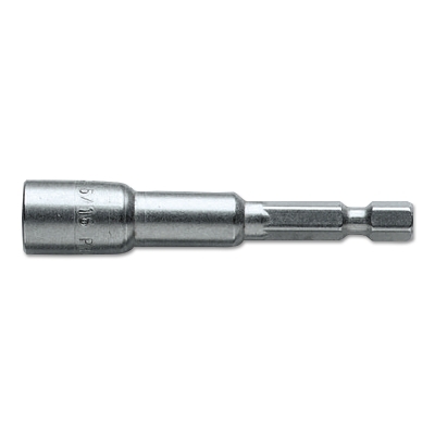 Magnetic Nut Setter Power Drive Bits, 1/4 in x 2 9/16 in, 3/8 in
