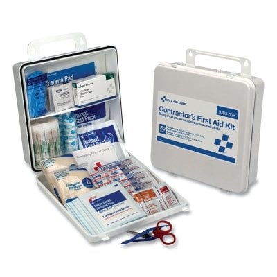 First Aid Only Contractor's First Aid Kits, 50 Person, Plastic ...