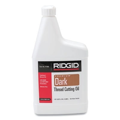 Threaded Machine Oil Ridge Tool Company Thread Cutting Oils, Dark, 1 qt - Janeice Products ...