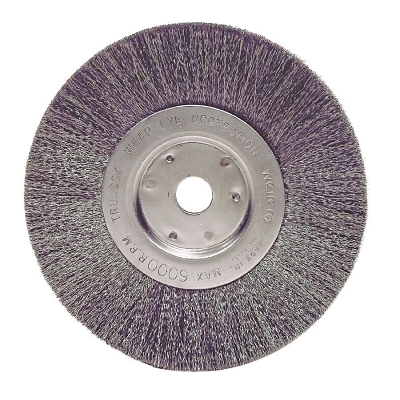 6 X 0.0104 X 1/2 - 5/8in Narrow Face Crimped Wire Wheel Brush