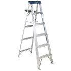 AS3000 Series Sentry Aluminum Step Ladder, 6 ft x 21 1/2 in, 250 lb ...