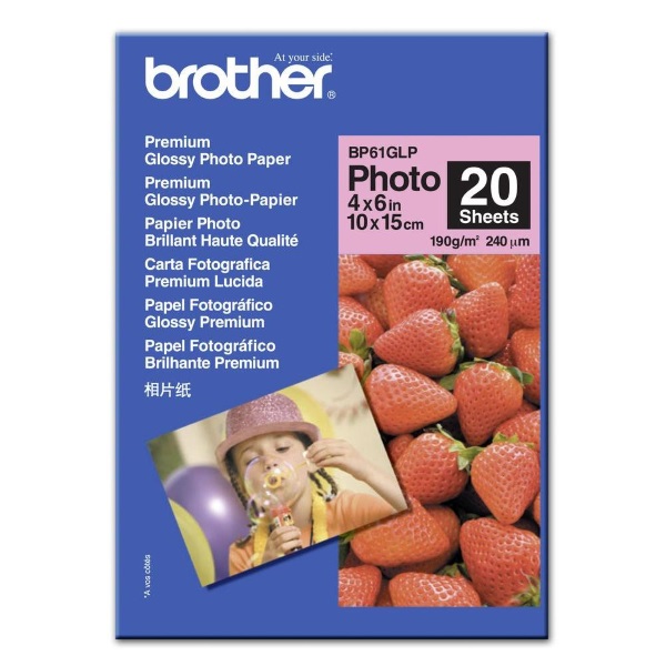 Brother High Gloss Inkjet Paper (4" x 6") (20 Sheets/Pkg) Perfect