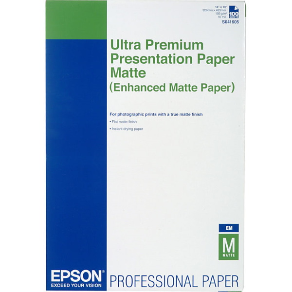 Epson Enhanced Matte Paper 13" x 19", 100 Sheet Bulk Pack Perfect Output, LLC DBA LaserEquipment